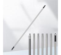 Perche Telescopique, 2,8 m Tige Télescopique Pour Rouleau de Peinture,7 Sections Extensibles en Acier Inoxydable pour Peinture,Gouttière,Adaptateur Conique, Filetage Spiralé