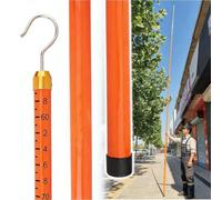 Perche télescopique - Bâton de mesure réglable en hauteur, léger et portable pour une utilisation en extérieur, parfait pour les lignes électriques, les camions et les tours