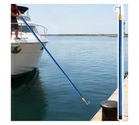 Perche télescopique de 13, 16 ou 20 pieds pour gaffe, en fibre de verre, avec crochet d'amarrage rétractable pour l'accostage, le sauvetage, la poussée, la traction et la navigation de plaisance, cr