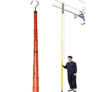 Perche télescopique de mesure de hauteur pour monteurs de lignes - Résine époxy, 800 cm / 26,2 pi, idéale pour les travaux électriques, les sous-stations, les tours de télécommunications, te