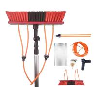 Perche télescopique de nettoyage de vitres 7 m - Alimentation en eau - Pour intérieur et extérieur - Outils de nettoyage de fenêtres efficaces pour un accès facile et une brillance étincelante
