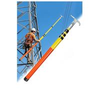 Perche Télescopique Isolante De 3 M (10 Pi) 3 Sections | Perche De Sauvetage Isolée Haute Tension Outil De Sécurité Électrique Pour Les Interventions D'urgence(B,4.5m/14.7ft)