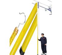 Perche télescopique isolée, canne de mesure télescopique, perche d'arpentage légère avec sac de transport, tige de hauteur pour travaux de lignes électriques sous tension et construction (ja