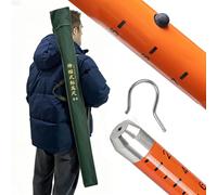 Perche télescopique isolée, outil de mesure de hauteur pour topographie, canne de mesure de distance pliable pour chantiers de construction, légère et portable, idéale pour les arbres et les