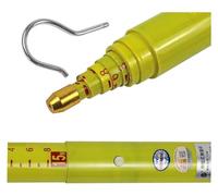 Perche télescopique isolée, Tige de mesure télescopique isolée haute tension 6-18 m(1pack,6m/19.7ft)