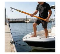 Perche télescopique pour bateau avec crochet, réglable pour pousser, tirer, sauver, tige d'amarrage robuste pour couchette et départ