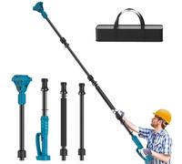 Perche télescopique pour élagueuse et sécateur Compatible avec Makita 18 V (sans batterie), sécateur télescopique extensible jusqu'à 2 m, rotation, rallonge en alliage d'aluminium avec sacoche