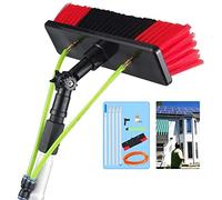 Perche télescopique pour nettoyer les vitres, Brosse télescopique alimentée en eau(30cm brush 6m pole)