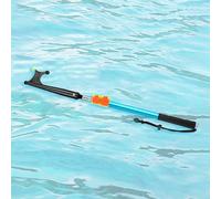 Perche Telescopique Rallonge de Poussée Flottante pour Bateau, Crochet de Bateau à Clip Ouvert avec Perle et Poignée Lumineuses, Crochet de Sauvetage Verrouillable Noir(Blue,102-240cm/40.2"-94.5")