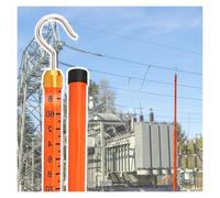 Perche télescopique réglable pour câbles haute tension, outil de mesure léger pour la hauteur des lampadaires, portable et facile à utiliser pour des mesures précises