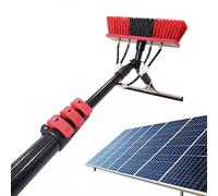 Perche Télescopique Rigide en Fibre de Carbone pour Nettoyage Solaire, Solution de Lavage sans Échelle pour Toiture, Manche en Composite avec Adaptateur d Angle Pro(6.0m(20FT))