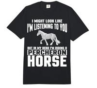 Percheron Vêtement pour Cheval Motif Cavaliers Mignons et drôles Comfort Colors Adult Heavyweight T-Shirt