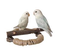 Perches de cage à oiseaux, perchoirs de perruche | Toys enrichissement du support de perroquet en bois | Fournitures pour animaux de compagnie, cage à oiseaux grimpant des branches debout avec corde p