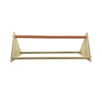 Perches d'oiseaux, support de formation de perroquet en bois naturel | Accessoires de poulailler triangle stable pour l'alimentation de l'escalade, les jouets de cage faciles à installer pour les poch