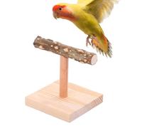 Perches For Parakeets - Wood, 3,94 x 3,94 x 4,53 in T-Shape Bird Perch | Grinding Training Toy Exercise, Lovebird And Budgerigar PaÃrot Stand For Table Top, Cage, Macaws, Finches, Small Birds