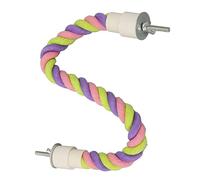 Perchés Tabestes, Corde d'Oiseau Perchoir Amusant Swing coloré Grimpant CN Corde Oiseau TR Parakets Cocls Laisse Les Amateurs de Perruches (S)