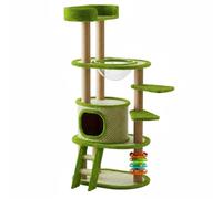 Perchoir à Chat avec Niche Tout-en-1 Perchoir à Chat avec Panier Supérieur Plateformes Multiples pour Chatons, Intérieur, près de la Fenêtre, Style to 1