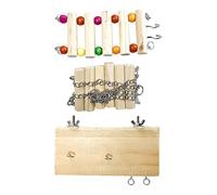Perchoir à échelle pour cage à oiseaux, perchoir à oiseaux avec échelle,Perchoirs Conure Swing avec échelle - Perchoir d'échelle de perroquet d'oiseau pour la Cage, supports d'oiseaux en bois jouets à