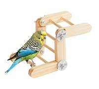 Perchoir à mâcher debout en bois de 20 cm - Échelle de cage à oiseaux | Jouet d'escalade à angle réglable pour oiseaux, inséparables, gencives de santé, ornement et décoration de cage
