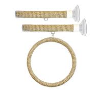 Perchoir à oiseaux - Corde de 30 cm, perchoir de fenêtre en corde pour perroquet, voiture, perchoirs de voyage, station pour perroquets et oiseaux, accessoire d'escalade robuste et durable