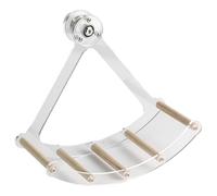 Perchoir à oiseaux en acier inoxydable avec bâton en métal résistant à la mastication pour perroquets, calopsittes et cage anti-stress avec cadre en métal