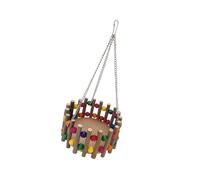Perchoir à oiseaux en bois à mâcher Hamac Lit Jouet pour perroquets Petit animal domestique Accessoires Cage à suspendre Lit pour petit animal