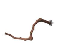 Perchoir à oiseaux en bois de raisin - 23 à 30 cm de long, bâton de vigne naturel, jouet unique en bois véritable pour cages à perroquets, abri sûr pour calopsittes,