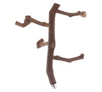 Perchoir à oiseaux en bois - Plusieurs supports sans peinture - Jouets à mâcher pour oiseaux d'escalade - Accessoires de cage de toilettage des ongles - Perchoirs en bois naturel