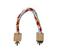 Perchoir à oiseaux en corde | Support de perchoir pour perroquet, support de cage à oiseaux | Barre d'escalade debout pour perroquets, perruches, cacatoès, perruches, onces