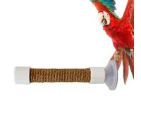 Perchoir à oiseaux | Jouets d'exercice avec ventouse, perchoir pour cage à perruche - pour calopsittes conures enrichissement, jeu, ennui, solitude, canaris, inséparables, entraînement en plein air