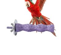 Perchoir à oiseaux - Perroquet - Support pour perroquet - Support pour perchoir à oiseaux - Plateforme d'entraînement avec bâton à mâcher pour calopsittes, perruches, inséparables, oiseaux pour