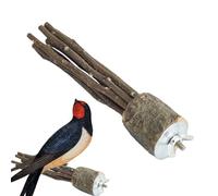 Perchoir À Perroquet En Bois Naturel, Perchoirs En Bois Pour Perroquets,Support De Perchoir Pour Oiseaux - Support De Perchoir À Oiseaux En Bois Naturel, Accessoires De Cage À Plateforme Pour Perroque