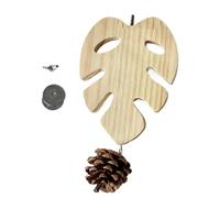 Perchoir à perroquet en forme de feuille pour oiseaux | Perchoir en bois pour exercice, entraînement et entretien du bec adapté pour perruches, perruches, calopsittes, conures et inséparables
