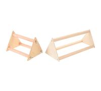 Perchoir à Poules en Bois pour Poussins 2 Pièces, Support D'élevage | Lot de 2, Construction Stable et Légère, Format Compact pour Couveuse, Stimule L’activité des Poussins