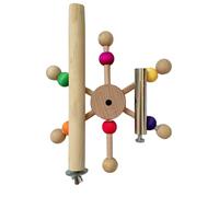Perchoir à roulettes pour perroquet - Pour perruches - Jouet de divertissement
