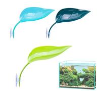 Perchoir à ventouse pour grenouille - Tapis de feuilles de poisson Betta | Réservoir de grenouille à ventouse | Décorations pour terrarium de grenouille | Terrarium de tortue pour reptiles se