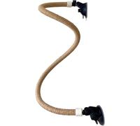 Perchoir à Ventouse pour Oiseau - Corde Pliable - Perchoir pour Escalade, meulage - Accessoires de Cage à Oiseaux