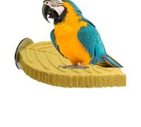 Perchoir de Cage à Oiseaux en résine - Support en résine à Motif végétal - Perruche - pour Conure, Ara, canari, inséparable - Soin des Griffes, limage du Bec, et Recherche de Nourriture