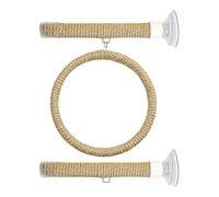 Perchoir de douche pour oiseaux - Portable | Support à ventouse pour perruche grise africaine, calopsitte, pinsons, inséparables, carreaux, fenêtre, salle de bain, toilettage, griffe, perroquet