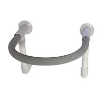 Perchoir de Douche pour Oiseaux, Supports de Bain pour perroquets, Support Fournitures, fenêtre, Jouet Debout pour cacatoès, Petit Rond.