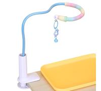 Perchoir de dressage pour perroquet, base antidérapante, 33 x 22 cm, design coloré, support de table pour perruches de petite race, calopsitte, inséparables, conures, accessoires de cage