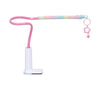 Perchoir de dressage pour perroquet, base antidérapante, 33 x 22 cm, design coloré, support de table pour perruches de petite race, calopsitte, inséparables, conures, accessoires de cage