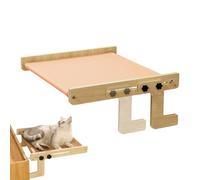 Perchoir de fenêtre en bois sans perçage pour chat | Hamac lit pour chat | Pour les parents d'animaux domestiques, maison, appartement, bureau, chambre, bureau, balcon, salle de repos, tiroirs