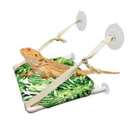 Perchoir de fenêtre en forme de lézard, lit pour reptile, hamac de fenêtre en forme de dragon barbu, accessoire de réservoir de reptile, convient pour lézard barbu dragon, caméléon, chaton, cochon