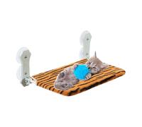 Perchoir de fenêtre pliable pour chat, lit sans fil avec ventouse | Siège confortable pour chat - Hamac doux pour prendre un bain de soleil