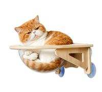 Perchoir de fenêtre pour chat - Acrylique 40 cm | Hamac de fenêtre pour chat | Lit à bulles à ventouse | Espace de lit suspendu pour chats | Perchoir pour bain de pour l'escalade intérieure