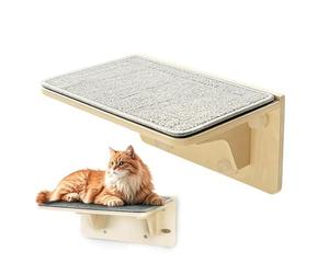 Perchoir de fenêtre pour chat - Chaise longue en bois | Siège de repos pour félin - Construction de soutien résistant aux morsures, observation sécurisée havre de paix, appartement, chambre à coucher