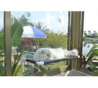 Perchoir de fenêtre pour Chat - Lit pour Chat - Hamac de sécurité et Gain de place - Noir