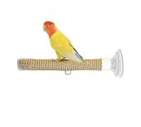 Perchoir de fenêtre pour Oiseaux - Corde 20x2x2cm, Support à Ventouse Portable | Jouets Oiseaux avec Perruche, balançoire calopsitte Grise d'Afrique, Perche de Voyage | Utilisation de ca