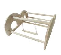 Perchoir de poulet - Balançoire de poulailler en bois de 14,57 x 12,8 x 6,5 pouces, perchoir d'extérieur pour l'exercice de ferme en intérieur et en extérieur, enrichissement de la volaille dans la co